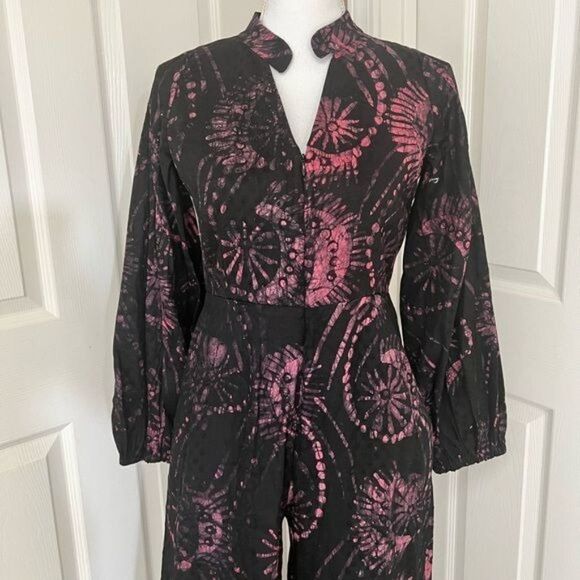 Kahindo Luo Tie Dye Cotton Jumpsuit Size 6 - Picture 4 of 14